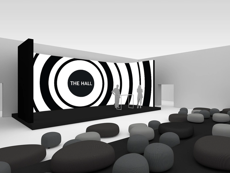TV Studio THE HALL Sitzmöglichkeiten