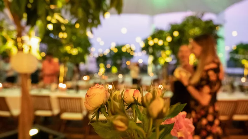 Loft Terrasse THE HALL - Abendstimmung